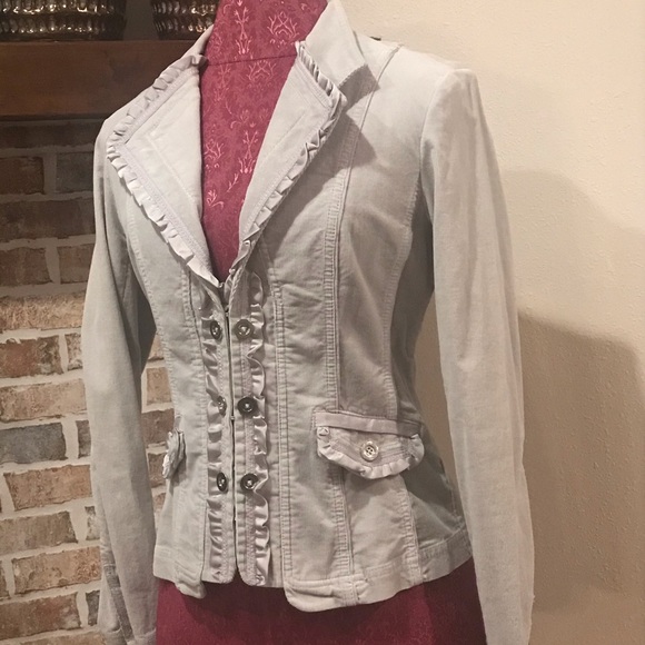 WHBM Light Grey Decorative  Jacket - Picture 1 of 8